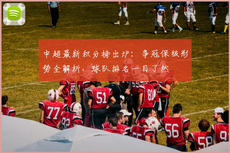 中超最新积分榜出炉：争冠保级形势全解析，球队排名一目了然